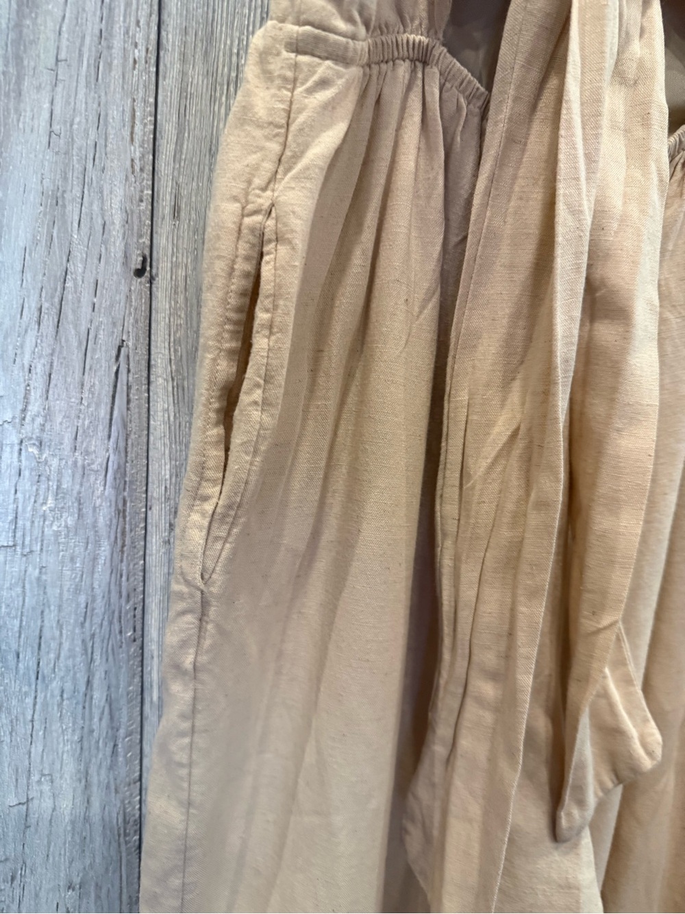 Japna Cream V-Neck Spaghetti-Strap Jumpsuit - Picture 5 of 11